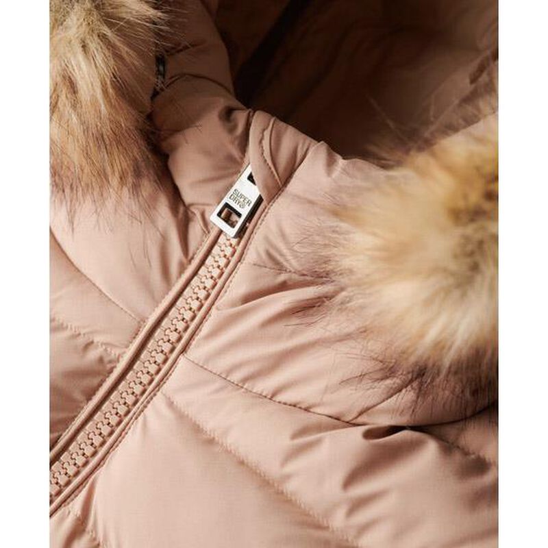 Superdry Fuji Faux Fur Hooded Gilet image number 2